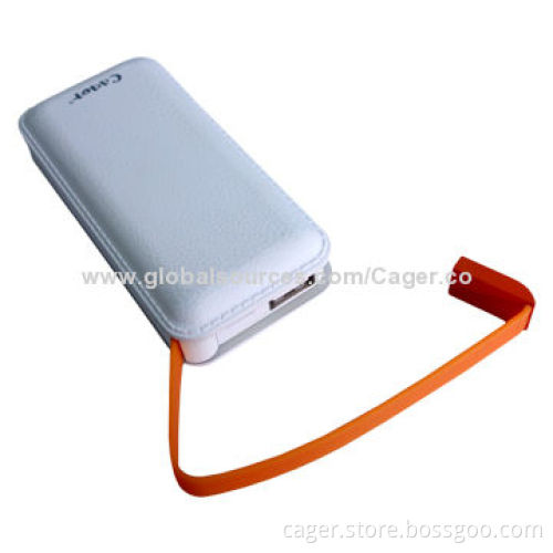 External Mobile Phone Charger, 5,200mAh, 5V DC-1A Input